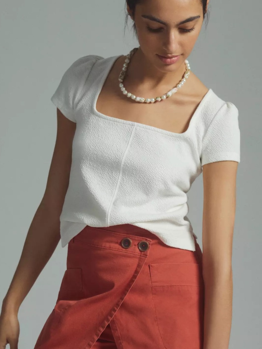 Maeve by Anthropologie Square-Neck Top